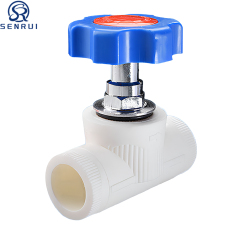 Blue handle PPR stop valve for hot and cold water pipelines