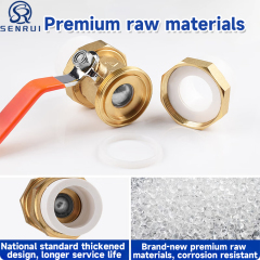 Premium brass insert material used in PPR ball valve manufacturing