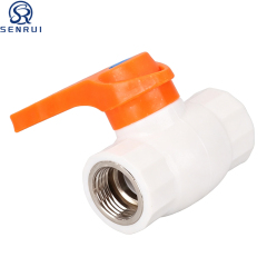 Different sizes of PPR female thread ball valves for plumbing applications