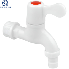 Plastic Faucet with Ceramic Cartridge | Durable PP Water Tap for Household and Garden Use