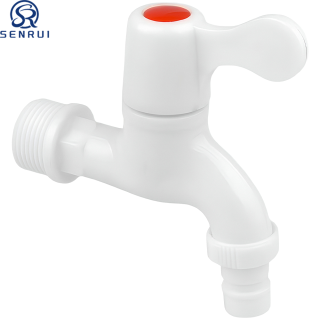 Plastic Faucet with Ceramic Cartridge | Durable PP Water Tap for Household and Garden Use