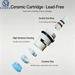 Plastic Faucet with Ceramic Cartridge | Durable PP Water Tap for Household and Garden Use