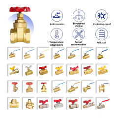 Brass Gate Valve 200 WOG | NPT Threaded Water Valve