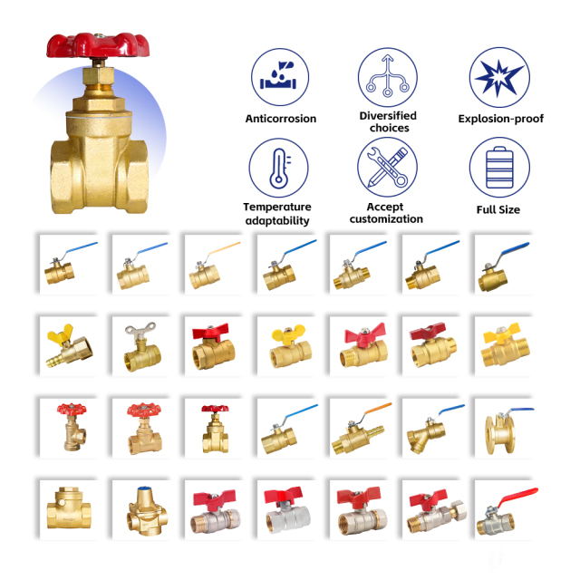 Brass Gate Valve 200 WOG | NPT Threaded Water Valve