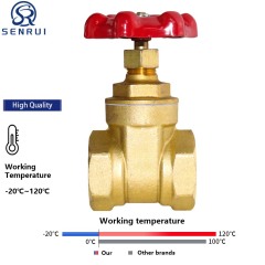 Brass Gate Valve 200 WOG | NPT Threaded Water Valve