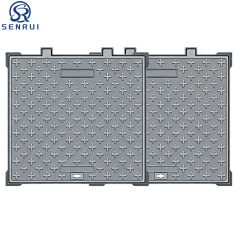 Square Ductile Iron Access Manhole Cover Anti‑Slip  for Sewer & Drainage