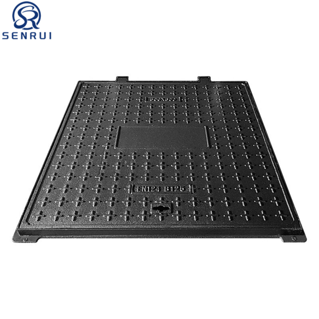 Square Ductile Iron Access Manhole Cover Anti‑Slip  for Sewer & Drainage