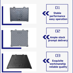 Square Ductile Iron Access Manhole Cover Anti‑Slip  for Sewer & Drainage
