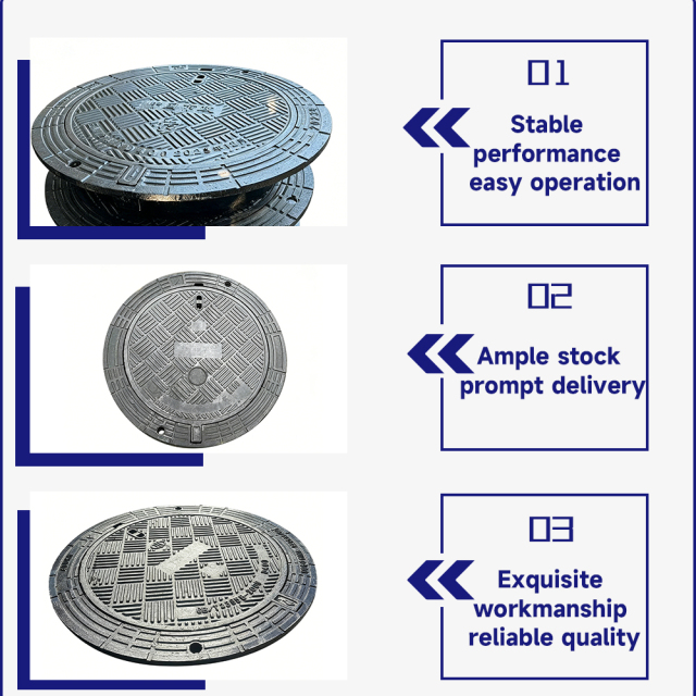 Anti-Settlement Manhole Cover | Ductile Iron Manhole Cover for Roads