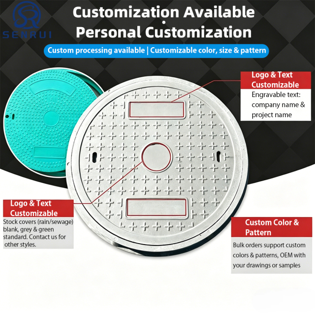 Heavy Duty Composite Manhole Cover | SMC Round Manhole Cover