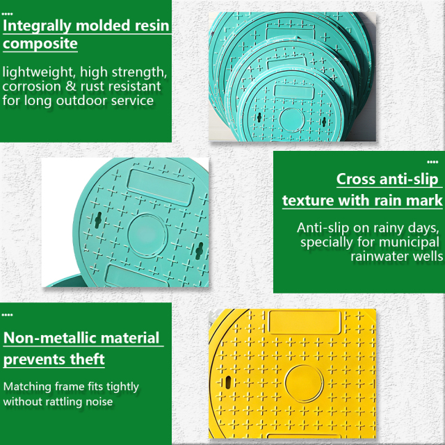 Heavy Duty Composite Manhole Cover | SMC Round Manhole Cover