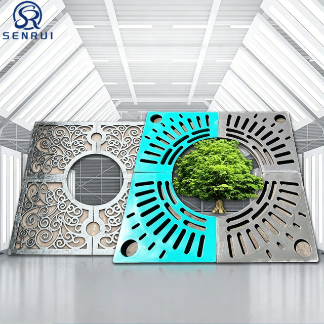 Ductile Iron & Resin Composite Tree Grate for Urban Landscaping