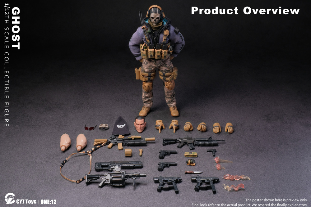 【Pre-order】CY7 Toys 1/12-GHOST