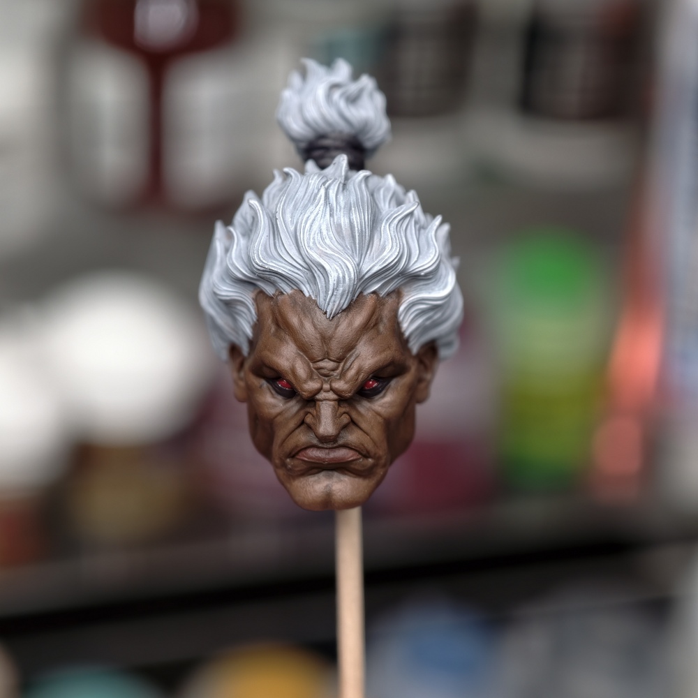 【Available】1/12 Street Fighter - Akuma Head sculpture