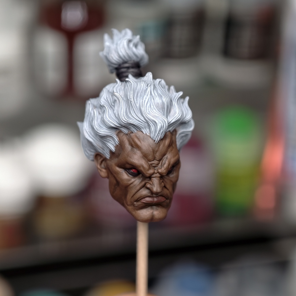 【Available】1/12 Street Fighter - Akuma Head sculpture
