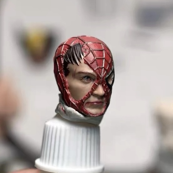 【Pre-order】1/12 Spider-Man Tobey Maguire Battle Damaged Head Sculpture