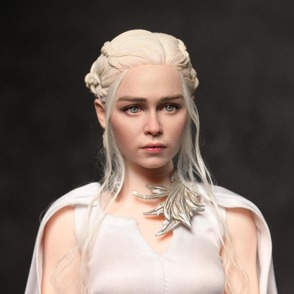 【Pre-order】1/6 Game of Thrones - A Song of Ice and Fire Daenerys Hair Transplant Head Sculpture