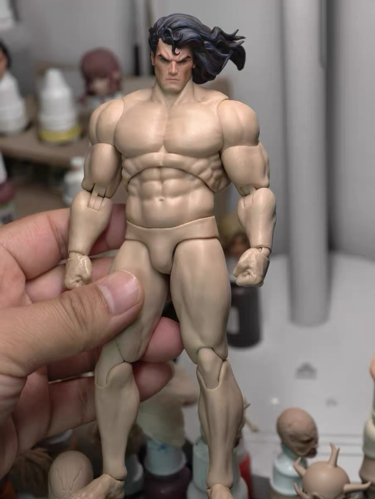 1/12 DC Superman with long hair  Head Sculpture