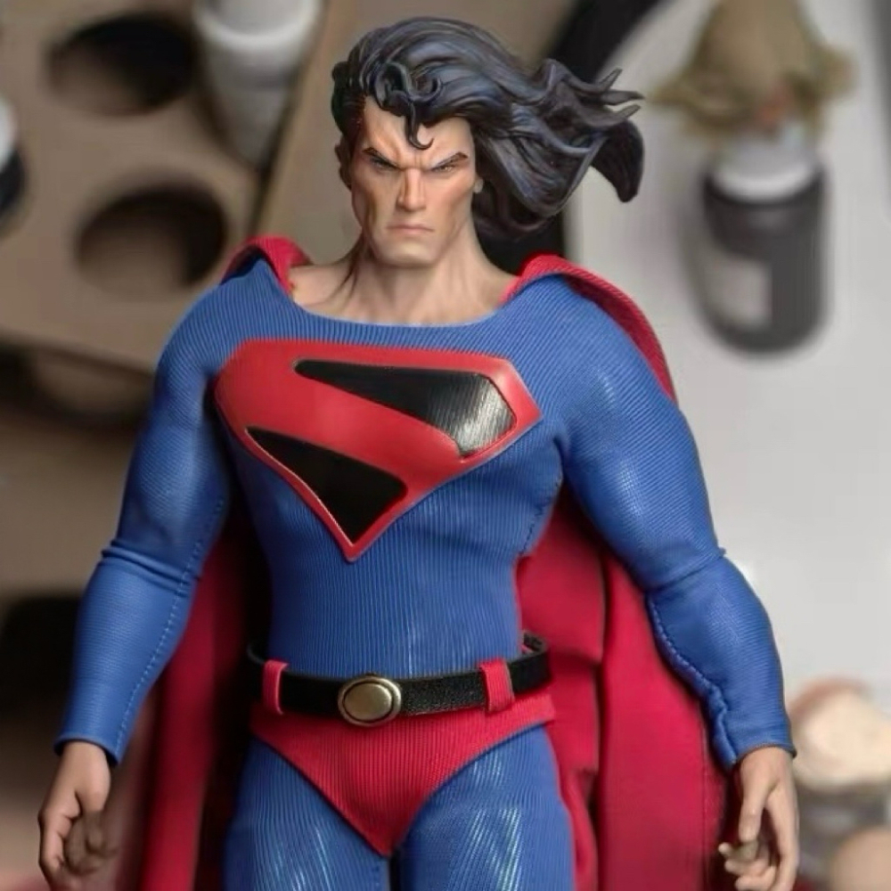 1/12 DC Superman with long hair  Head Sculpture