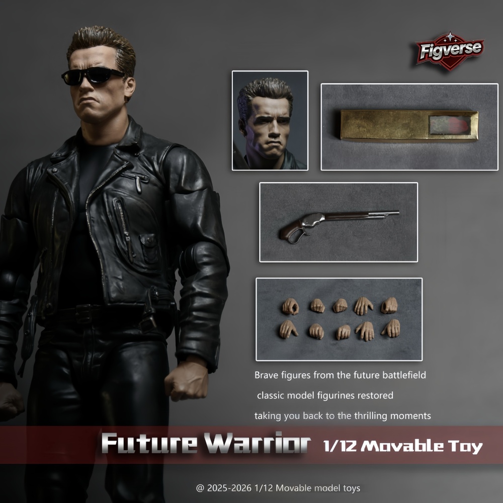 【Pre-order】1/12 Figverse Terminator 2 T-800 Arnold Schwarzenegger
