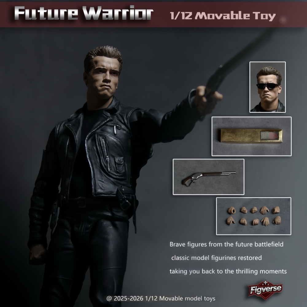 【Pre-order】1/12 Figverse Terminator 2 T-800 Arnold Schwarzenegger