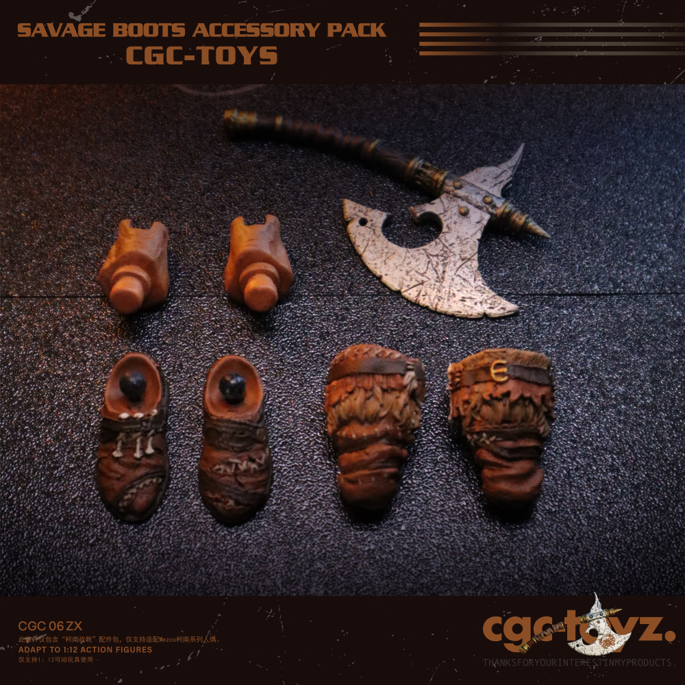 【Pre-order】1/12 Conan's Boot Accessories Pack Fit Mezco