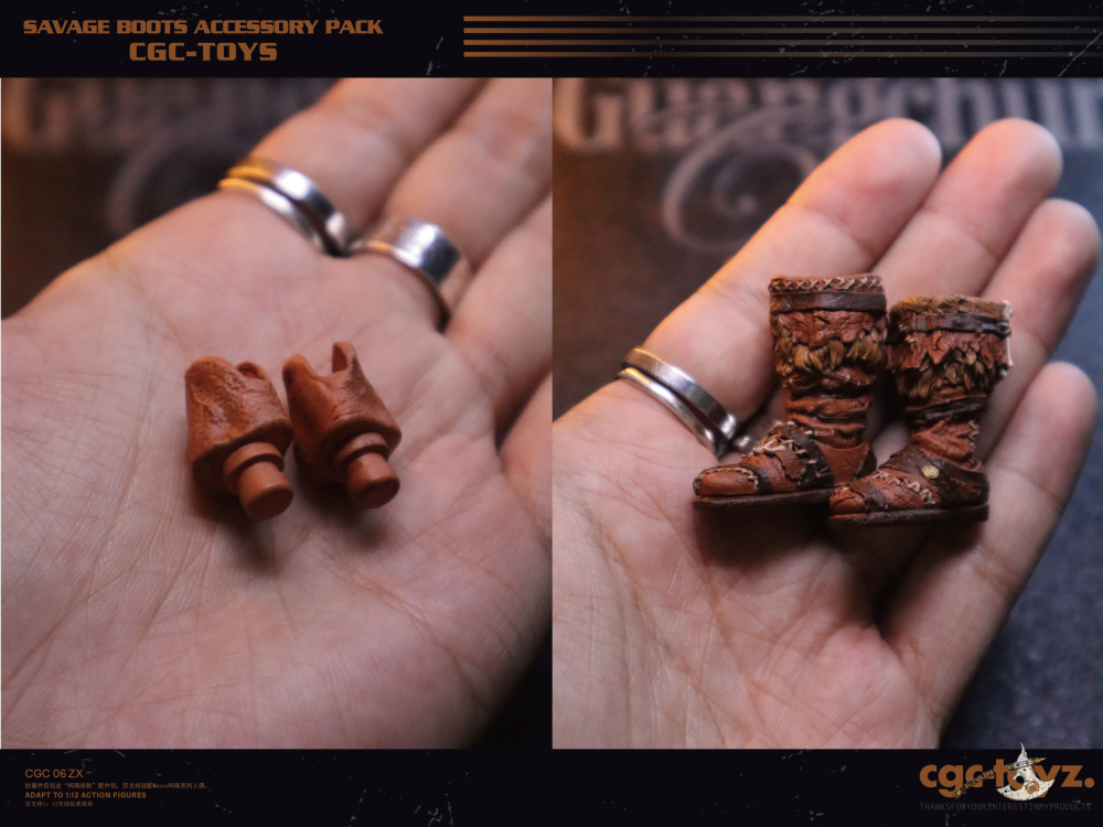 【Pre-order】1/12 Conan's Boot Accessories Pack Fit Mezco