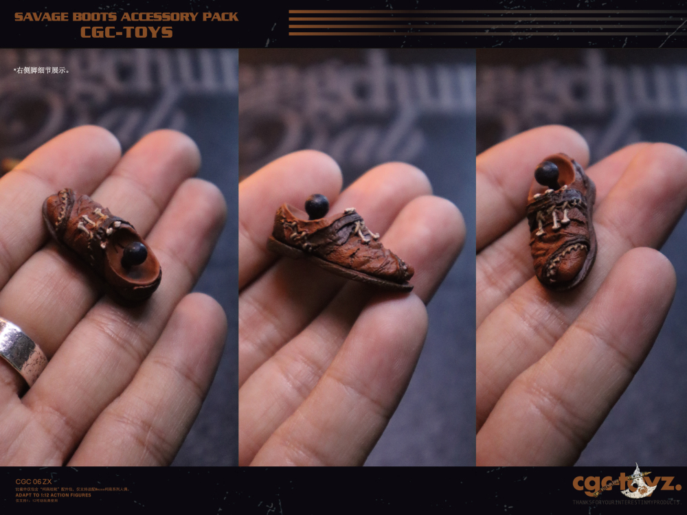【Pre-order】1/12 Conan's Boot Accessories Pack Fit Mezco
