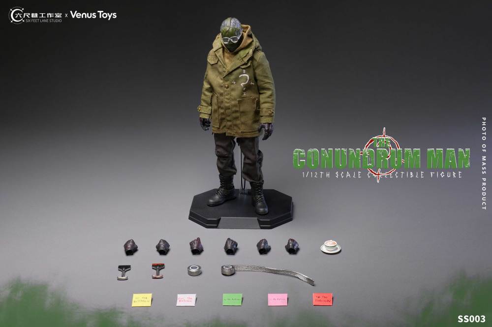 【Pre-order】1/12 The Conundrum Man  Action Figure SS003 Six Feet Lane Studio x Venus Toys