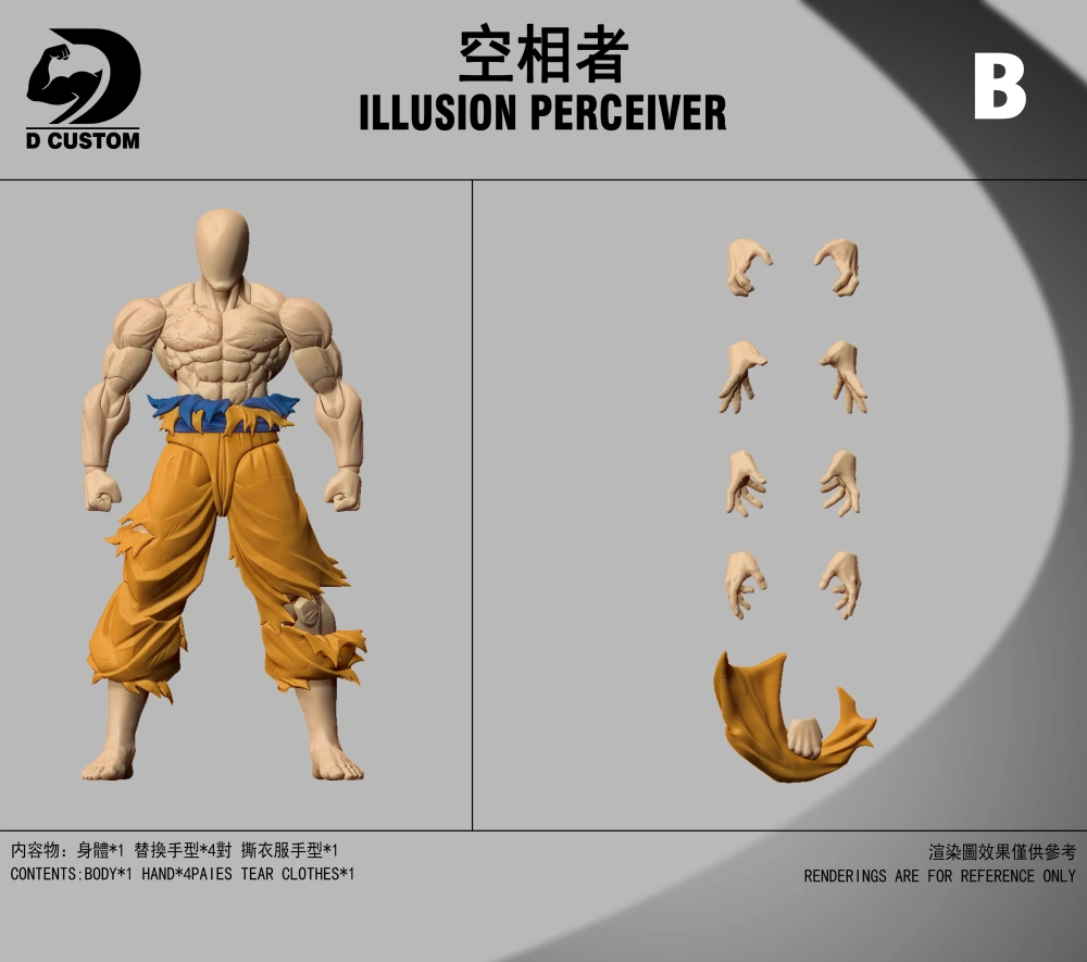 【Pre-order】1/12 Extreme Meaning Head Sculpture Accessory Pack (includes Illusion Perceiver Body)