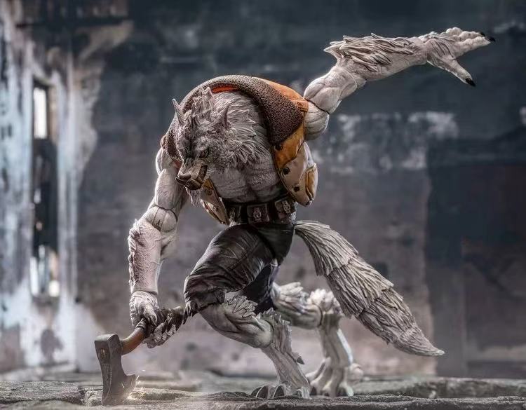 【Available】1/12 Craftsmen Alliance White Wolf  Furry Planet Werewolf Veteran William Special Color Limited Edition