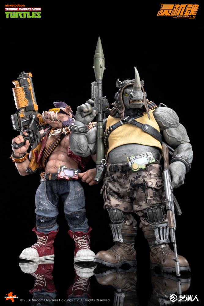 【Pre-order】1/12 metytoyz mutant ninja turtles ROCKSTEADY & BEBOP Action figure