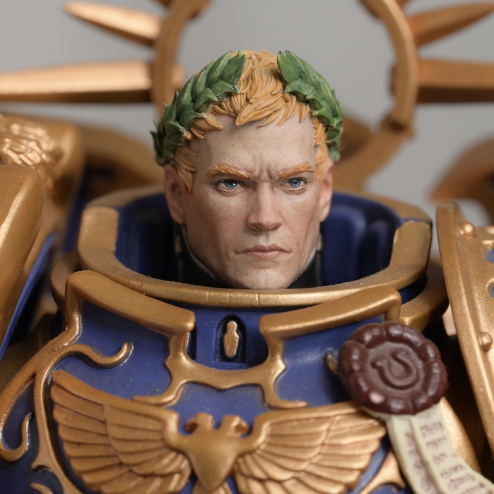 【Pre-sale】1/18  Warhammer 40K Roboute Guilliman head sculpture-A