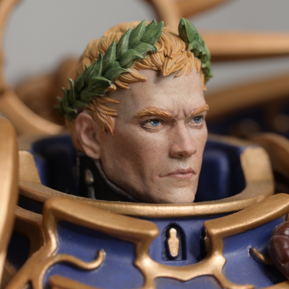 【Pre-sale】1/18  Warhammer 40K Roboute Guilliman head sculpture-A
