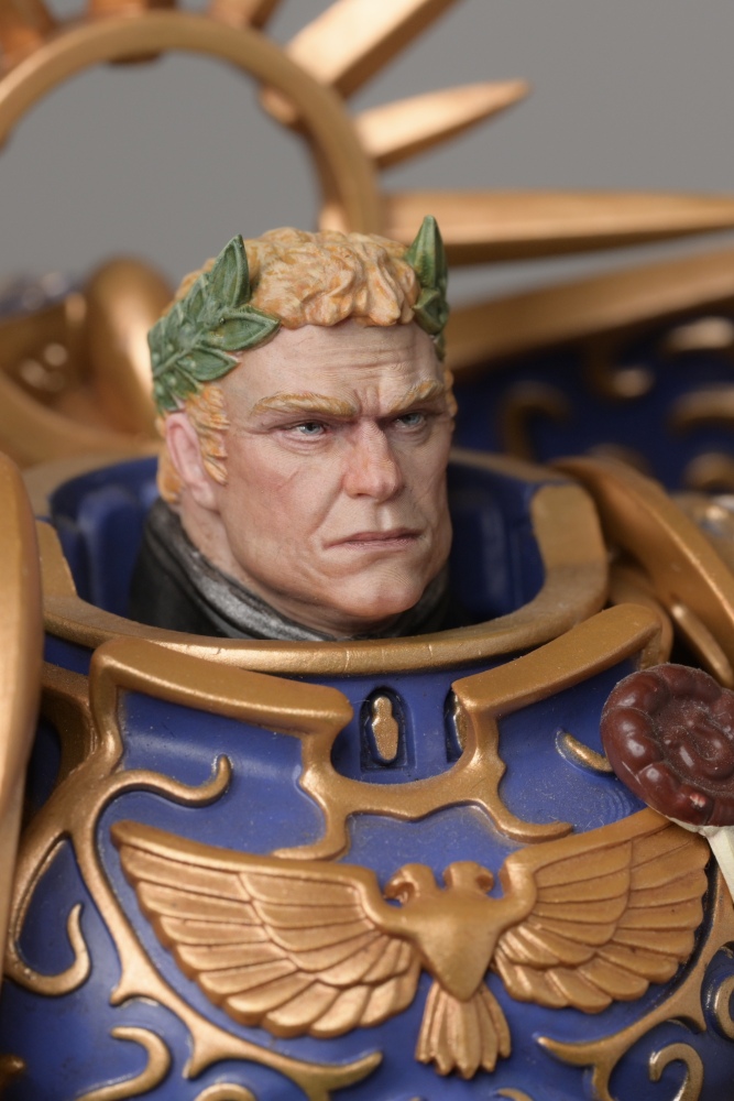 【Pre-sale】1/18  Warhammer 40K Roboute Guilliman head sculpture-B
