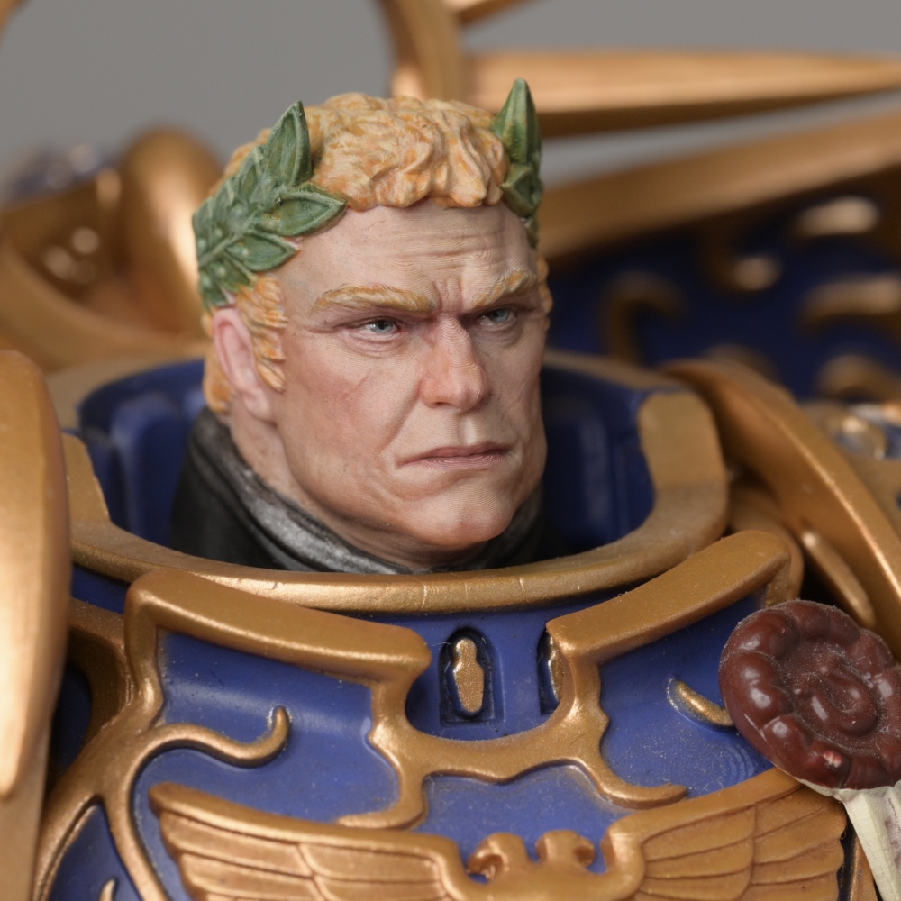 【Pre-sale】1/18  Warhammer 40K Roboute Guilliman head sculpture-B