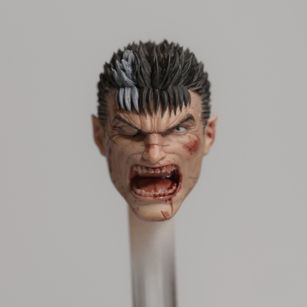 【Pre-order】1/12 SHF Berserk Guts roaring Head sculpture