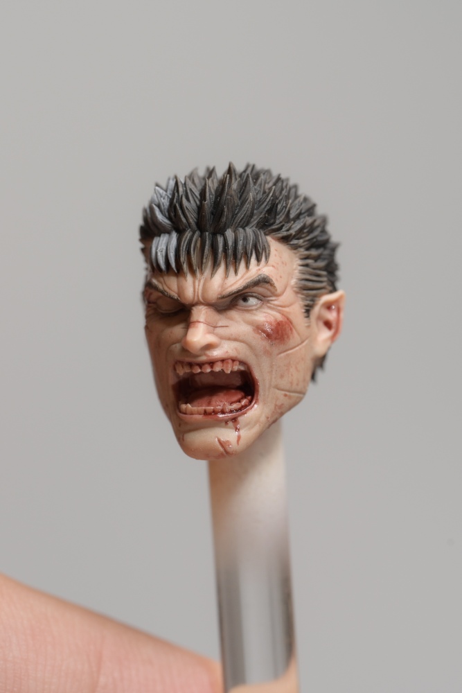 【Pre-order】1/12 SHF Berserk Guts roaring Head sculpture