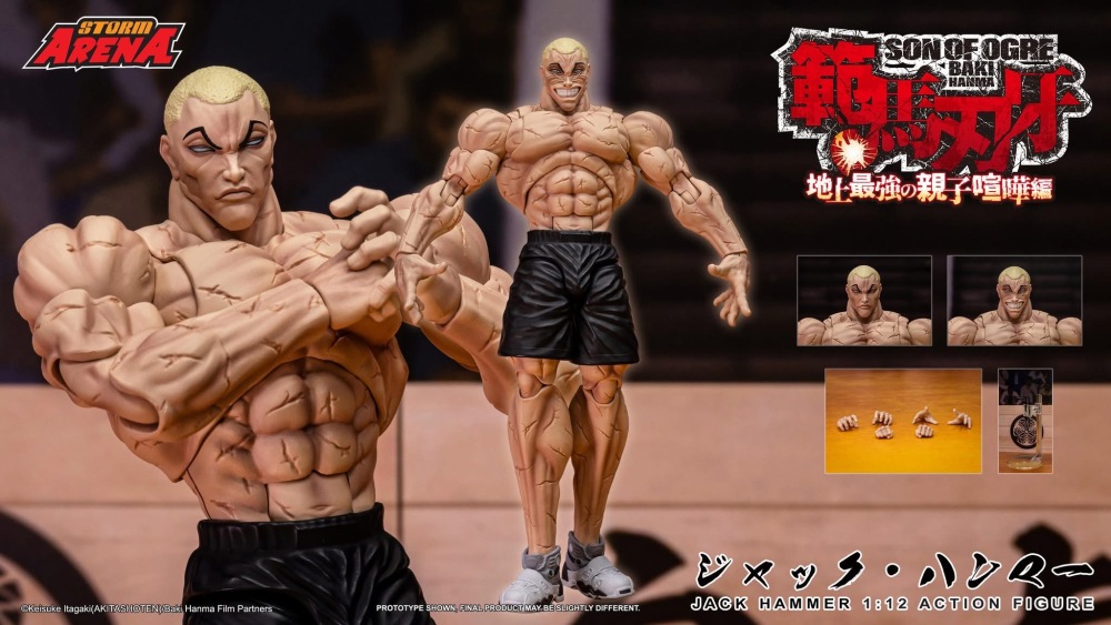 【Pre-order】1/12  Jack Hanma Storm Arena hanma baki Action figure