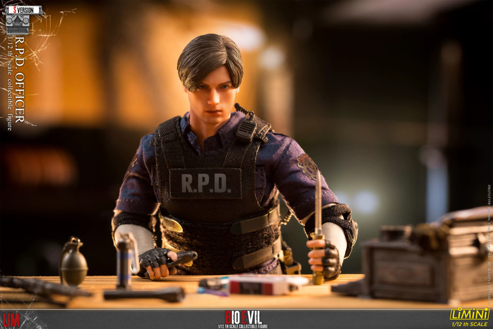 【Pre-order】1/12 LIMTOYS 1/12 Resident Evil 2 Leon Deluxe Edition Re-release Action Figure