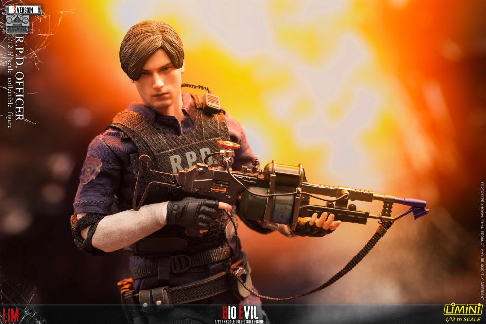【Pre-order】1/12 LIMTOYS 1/12 Resident Evil 2 Leon Deluxe Edition Re-release Action Figure