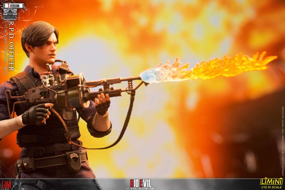 【Pre-order】1/12 LIMTOYS 1/12 Resident Evil 2 Leon Deluxe Edition Re-release Action Figure