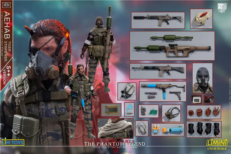 【Pre-order】1/12 LIMTOYS Metal Gear Solid Phantom Ishmael Snake Cloth Action Figure S++ Deluxe Edition