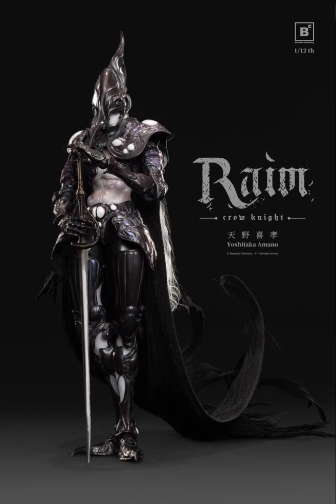 【Pre-order】1/12 BC x Yoshitaka Amano RAIM – Crow Knight – Scale Collectible Figure!