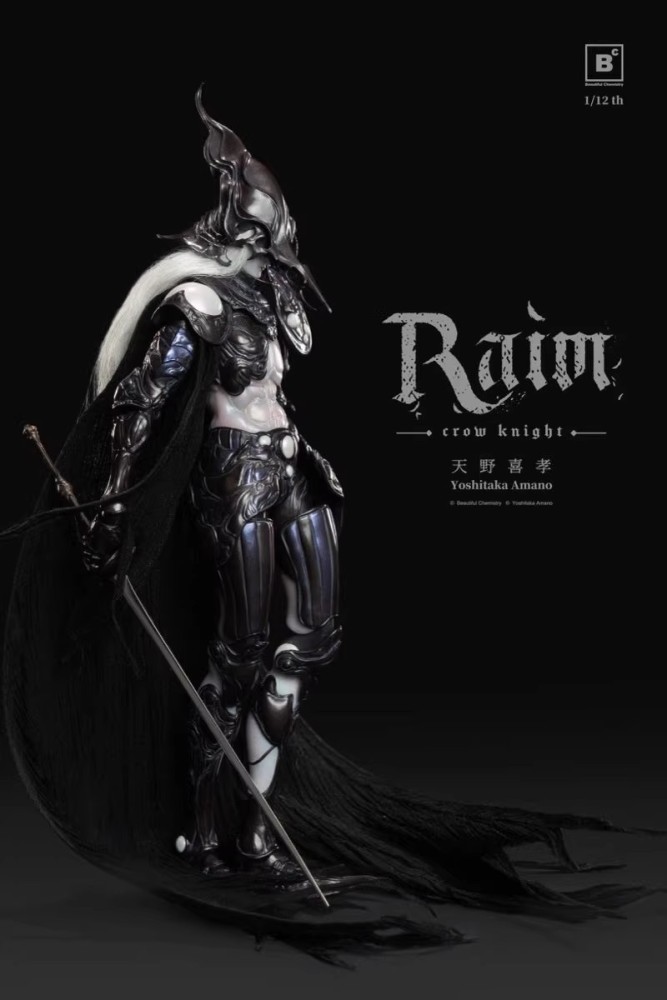 【Pre-order】1/12 BC x Yoshitaka Amano RAIM – Crow Knight – Scale Collectible Figure!