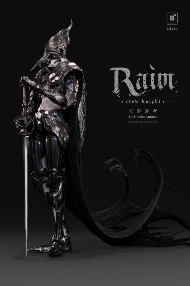 【Pre-order】1/12 BC x Yoshitaka Amano RAIM – Crow Knight – Scale Collectible Figure!