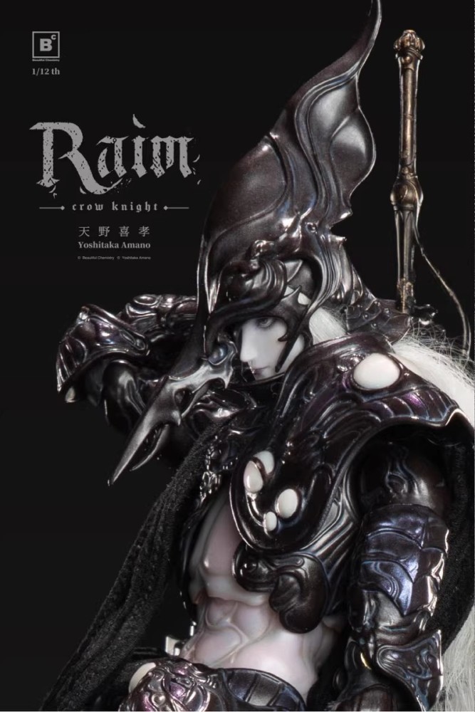 【Pre-order】1/12 BC x Yoshitaka Amano RAIM – Crow Knight – Scale Collectible Figure!
