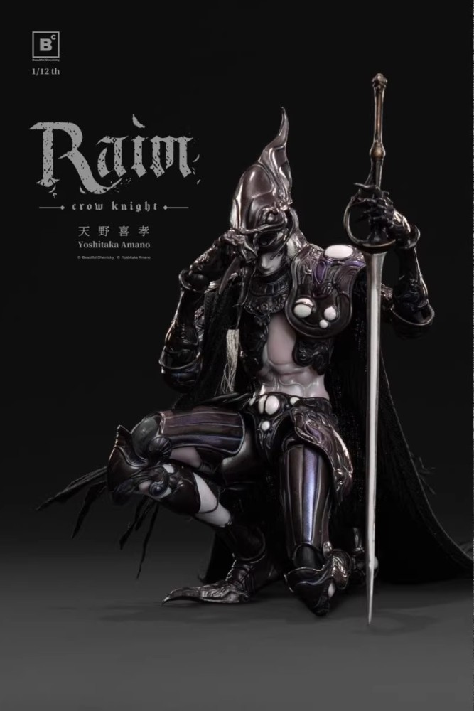 【Pre-order】1/12 BC x Yoshitaka Amano RAIM – Crow Knight – Scale Collectible Figure!