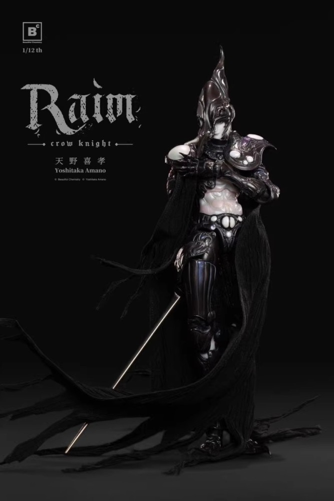 【Pre-order】1/12 BC x Yoshitaka Amano RAIM – Crow Knight – Scale Collectible Figure!