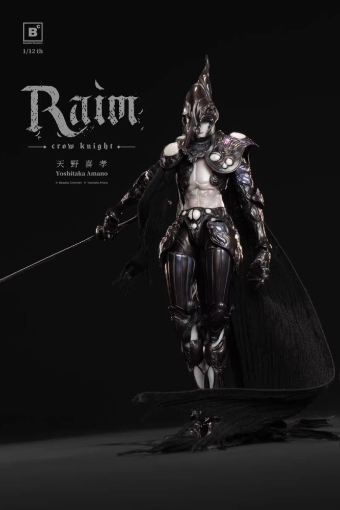 【Pre-order】1/12 BC x Yoshitaka Amano RAIM – Crow Knight – Scale Collectible Figure!